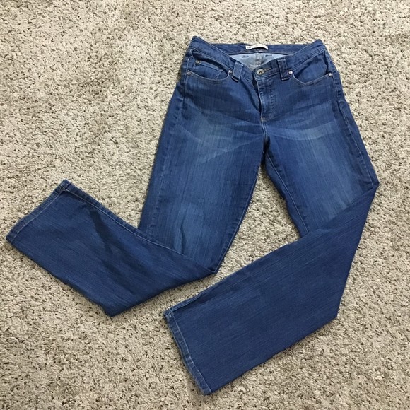 lee jeans Denim - Lee Women's Jeans Size 6 Medium Straight Leg Back Pocket Flaps